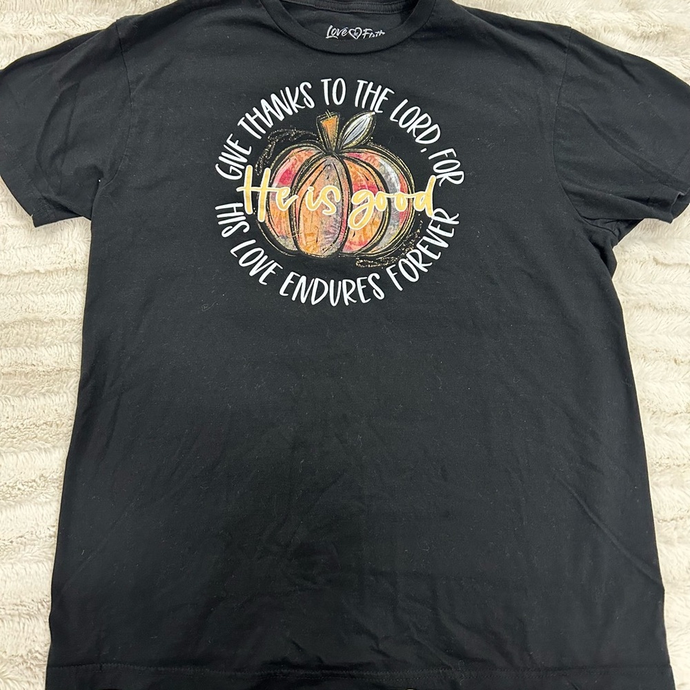 Love in Faith Black T-Shirt Graphic